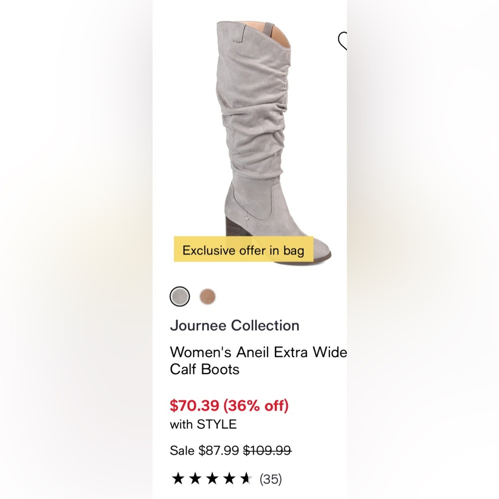 Wide calf Boot by Journee Collection